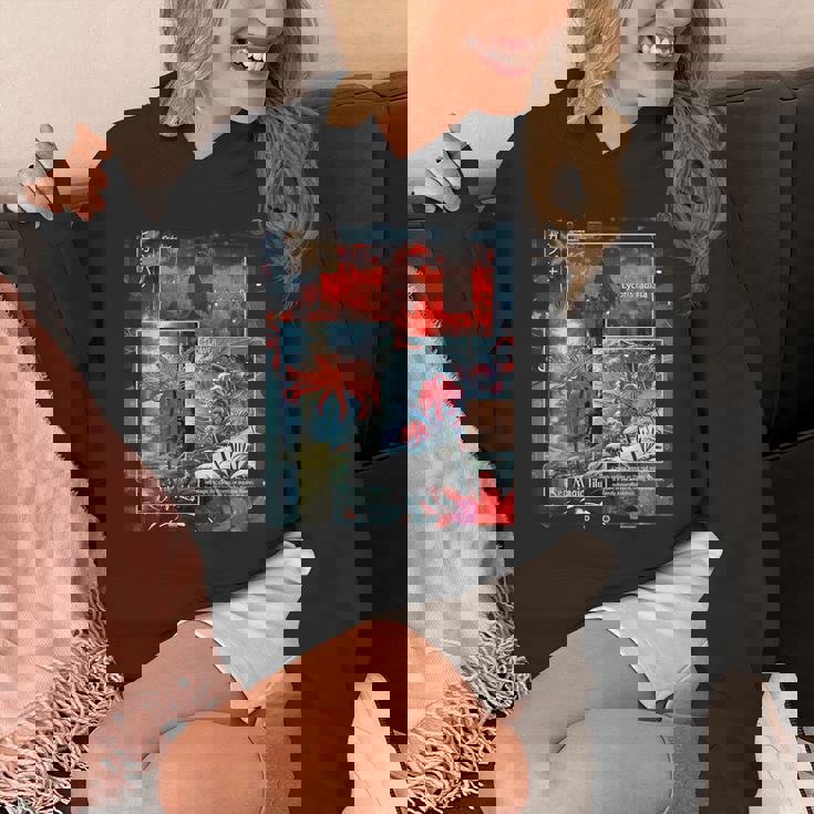 Redpider Lily の 曼珠沙華 で 日本のヴィンテージ の 美的スタイルのコラージュ パーカー