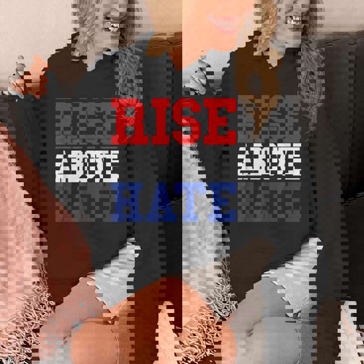 Rise Above Hate Red And Blue America パーカー