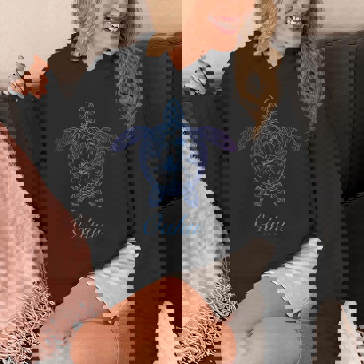Save The Hawaii ウミガメ ハワイアン ブルー トライバル 亀 ホヌ Hoodie
