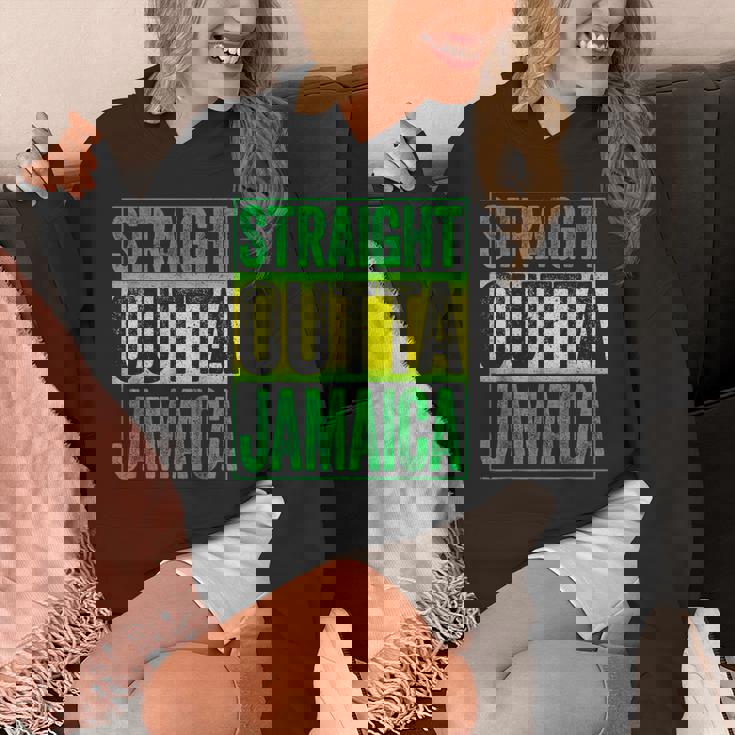 Straight Outta Jamaica ジャマイカ カリビアン レトロ レゲエ パーティー パーカー