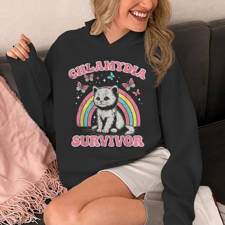 Survivor Cat Cringe Weird Adult Humor Inappropriate Hoodie
