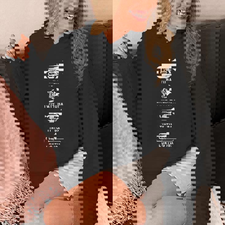 Tuba Twisty Tuba Tiny Tuba ロングチューバマーチングバンドシャツ パーカー