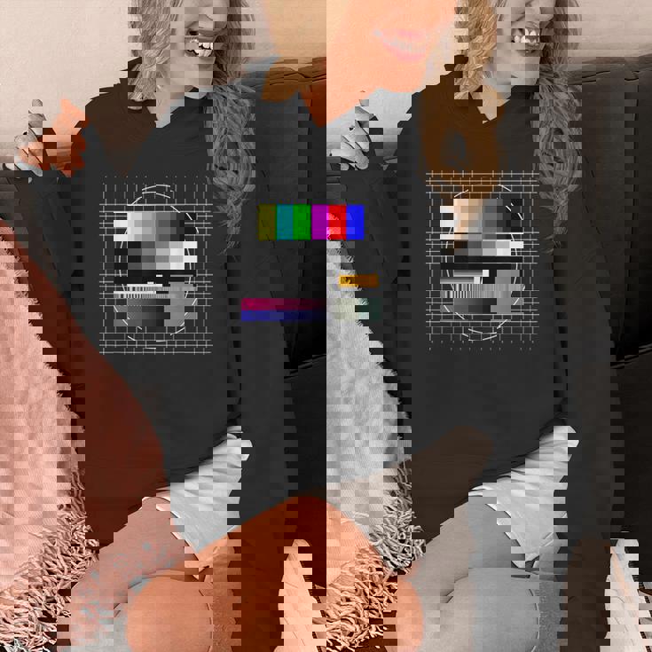 Tvテストパターン カラーバー テストカード スクリーン 懐かしいオタク パーカー