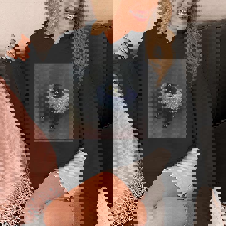 Vanessatockardによる面白い黒猫の絵。 パーカー