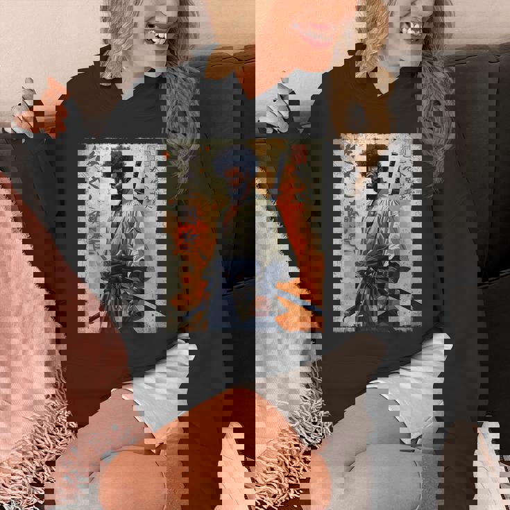 Vintage African Samurai Afro American Bushido Warrior Katana Hoodie Vintage African Samurai Afro American Bushido Warrior Katana Hoodie