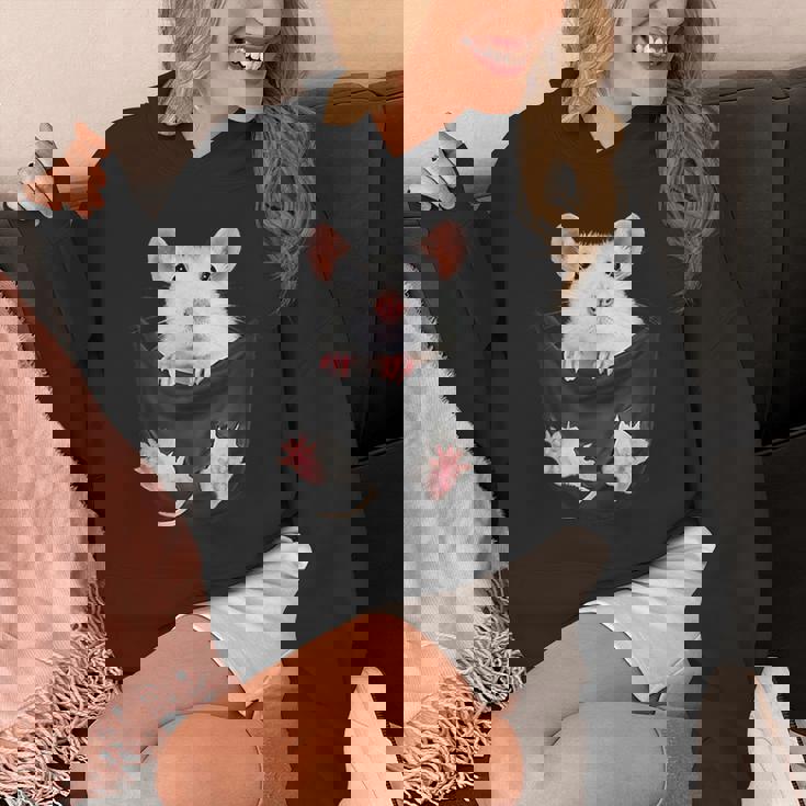 かわいいねずみポケットネズミ好き Hoodie