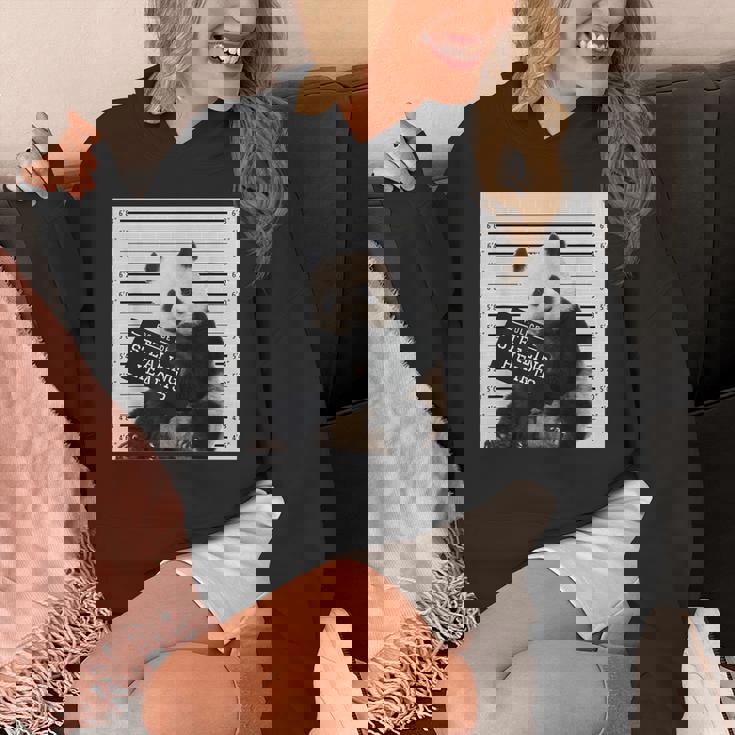 かわいいパンダの顔写真 犯罪者パンダ パーカー