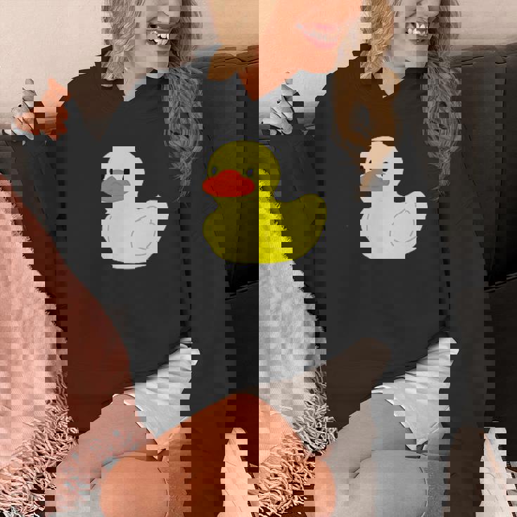 かわいいラバーダックイエローグラフィックかわいいラバーダック パーカー