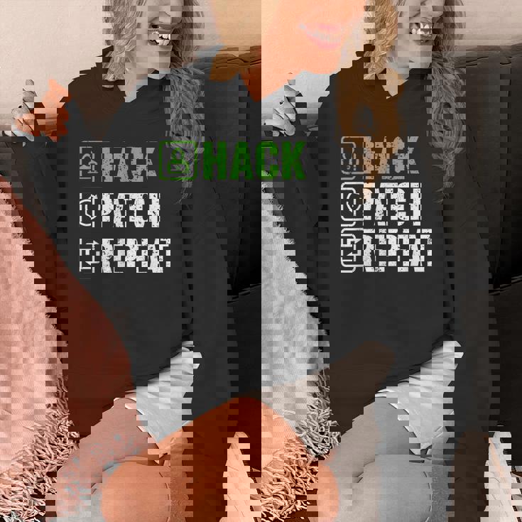 へのギフト ハック パッチ リピート エシカル ハッカー サイバーセキュリティ パーカー