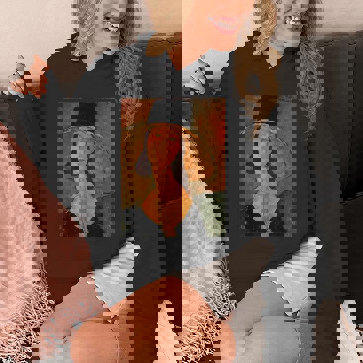 アメデオ モディリアーニのジャンヌ・ヘブターヌ 大きな帽子 パーカー