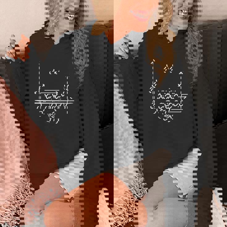 アメリカンフットボールプレイフォーメーションルート 長袖tシャツ パーカー