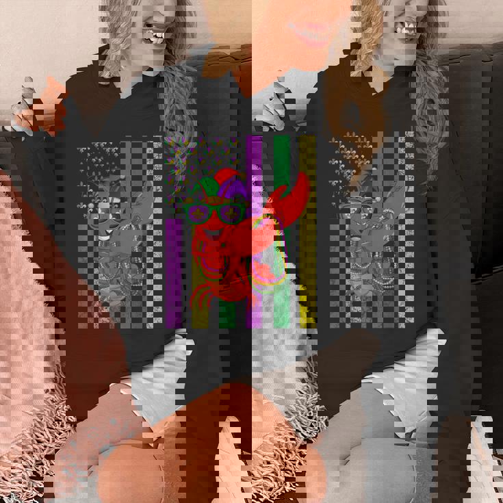 アメリカ国旗 マルディグラ ザリガニ ダビング パーカー