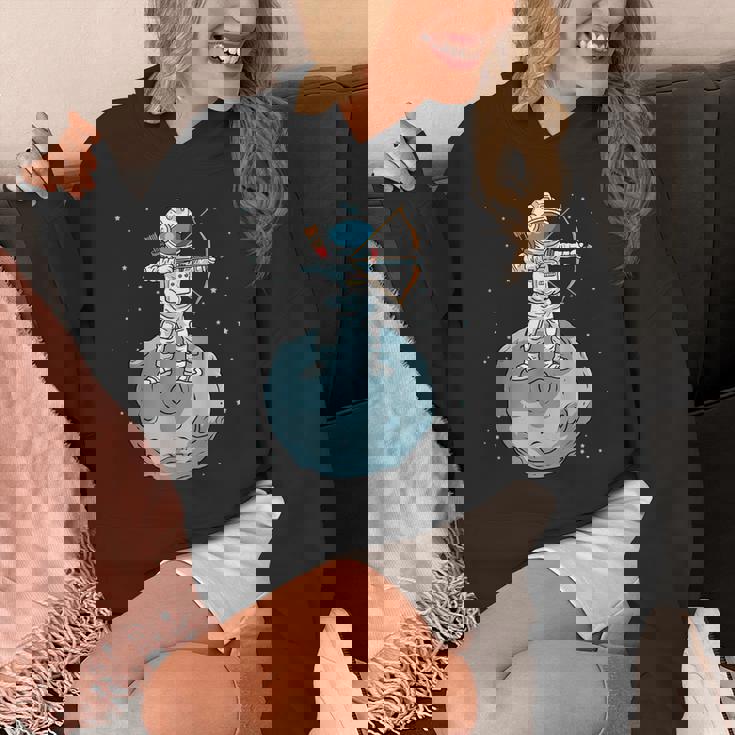 アーチェリーシャツキッズロングボウ宇宙飛行士ギフトキッズボウアーチェリー パーカー