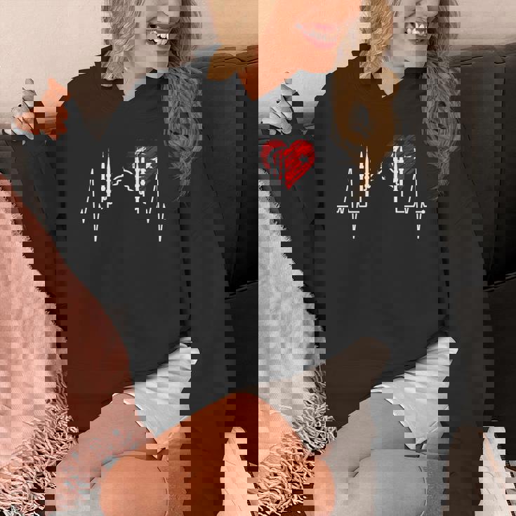 イスタンブールのスカイライン Heartbeat Turkey ブルーモスク Heart Istanbul 長袖tシャツ パーカー