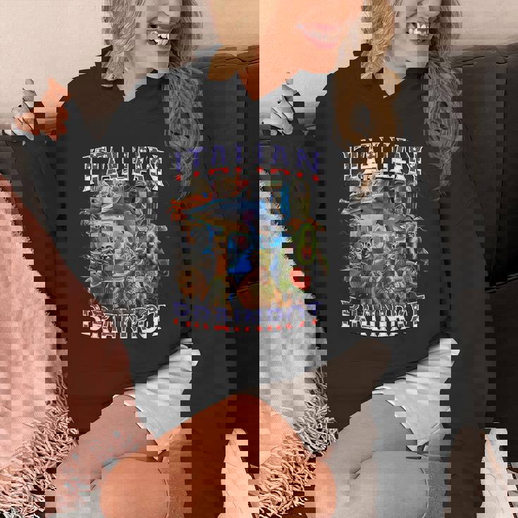 イタリアのブレインロットビッグミーム7月4日フラッグフット。 パーカー