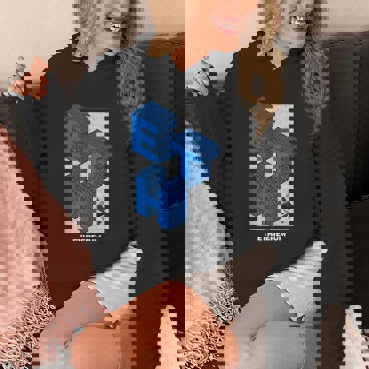 イーサリアム クリプトアイソメトリックテキスト Eth 暗号通貨シャツ パーカー