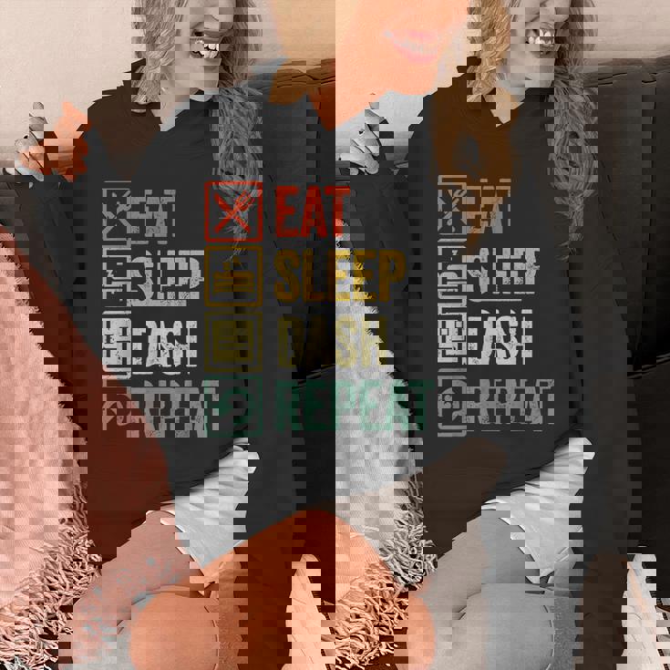 イートスリープダッシュリピートビデオゲームジオメトリビデオゲーマー パーカー