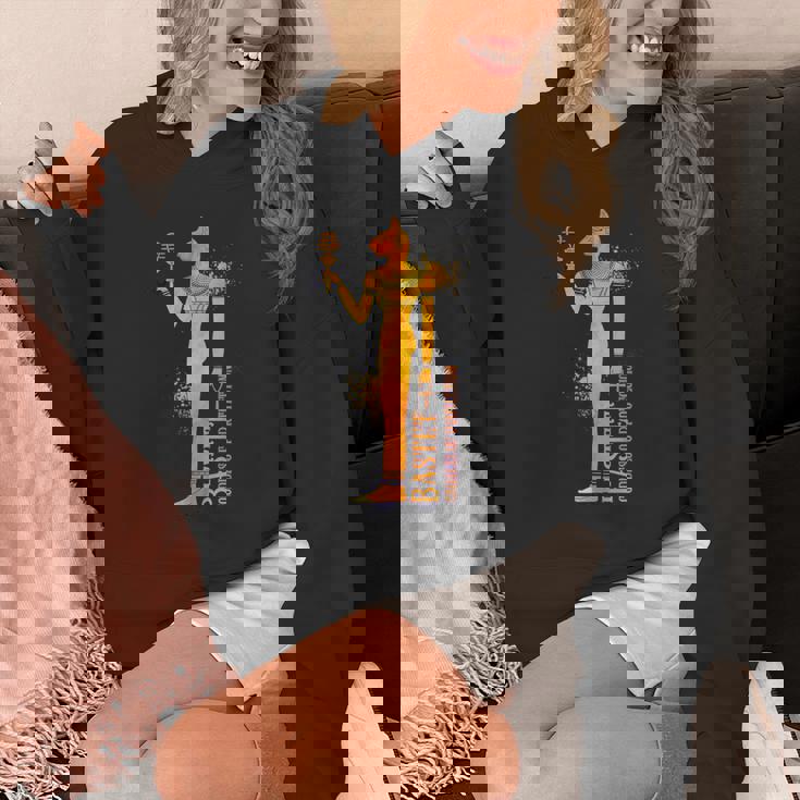 エジプトの女神バステトの彩色画 パーカー