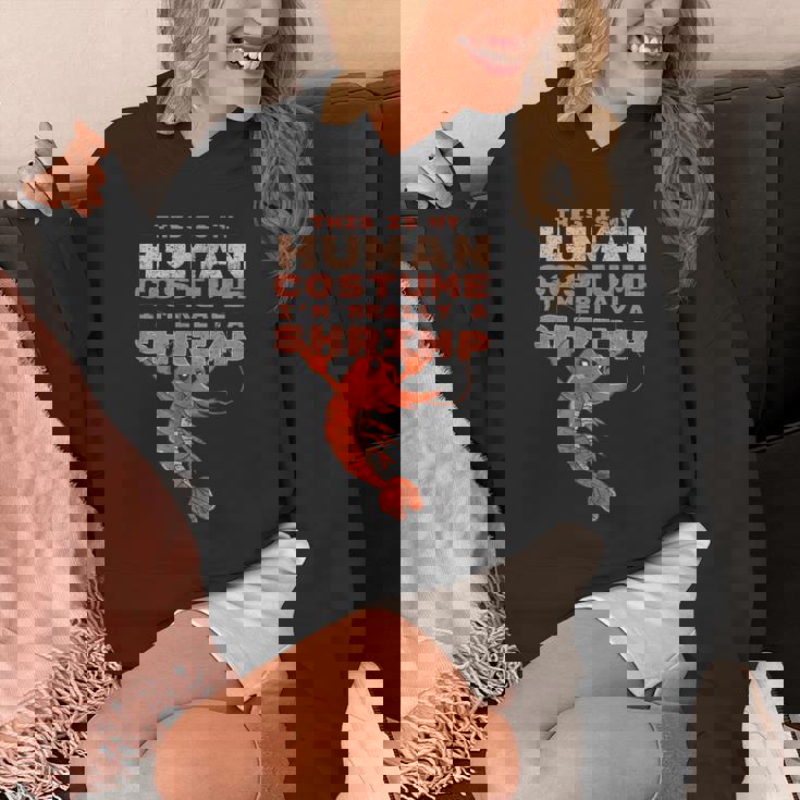 エビ 面白い人間のコスチューム レトロ エビやザリガニ Hoodie