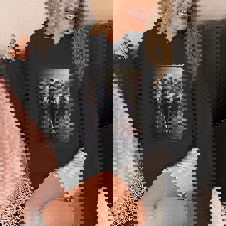 オオカミの部族 野生動物 ウルフ マウンテン パーカー