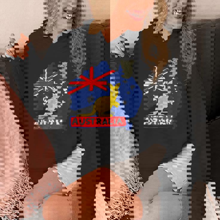 オーストラリア国旗マップ コンチネント カンガルー コアラ パーカー