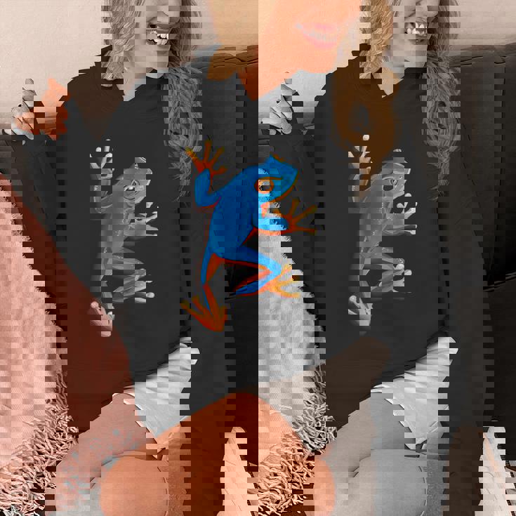 カエルの恋人-青いカエル パーカー