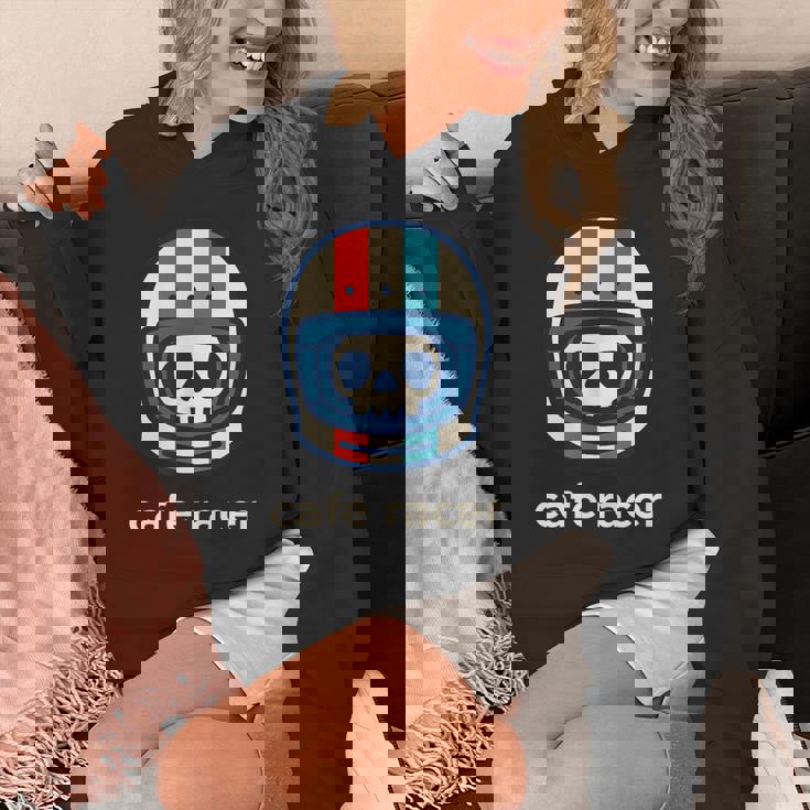 カフェレーサー トレンディ シンプル ヘルメット デザイン バイク パーカー