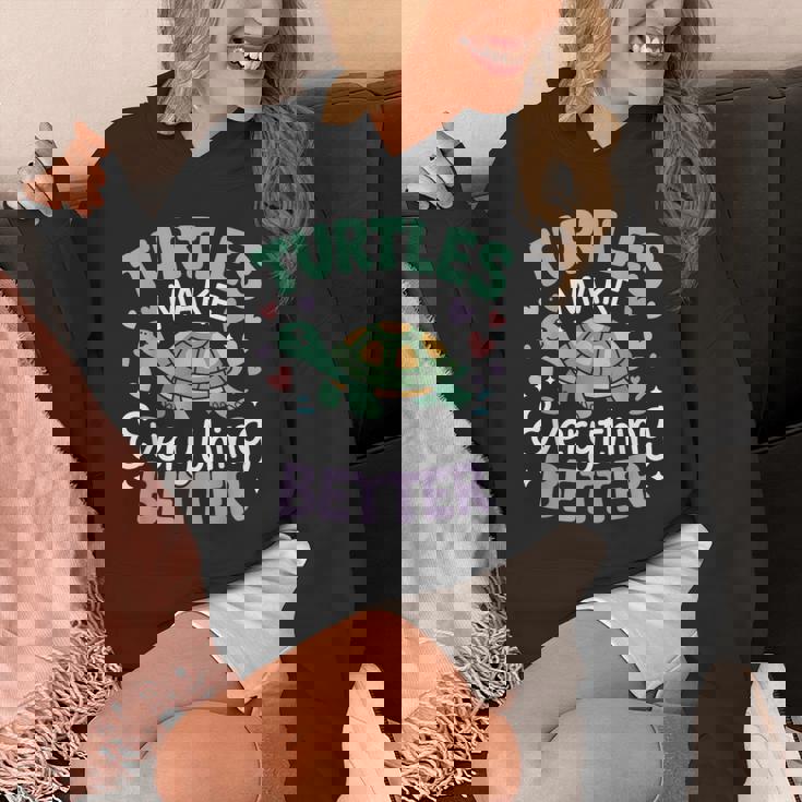 カメがすべてを良くするかわいい陸亀 Hoodie