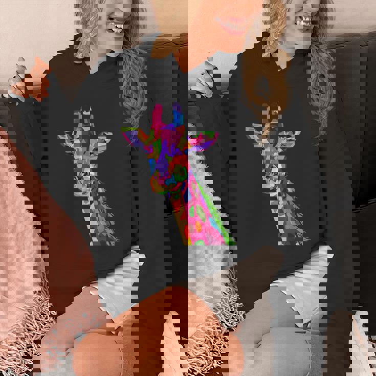 カラフルなキリン愛動物愛キリン Hoodie