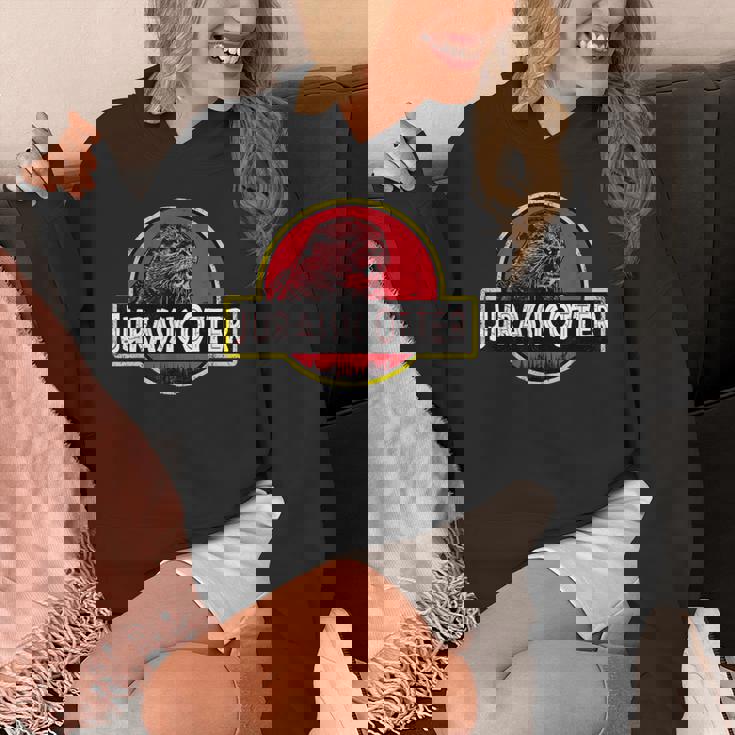 クリスマス用のかわいくて楽しいカワウソ。 パーカー