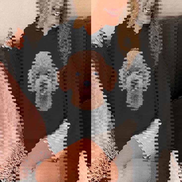 クリーム トイプードル 犬 いぬ 顔 パーカー