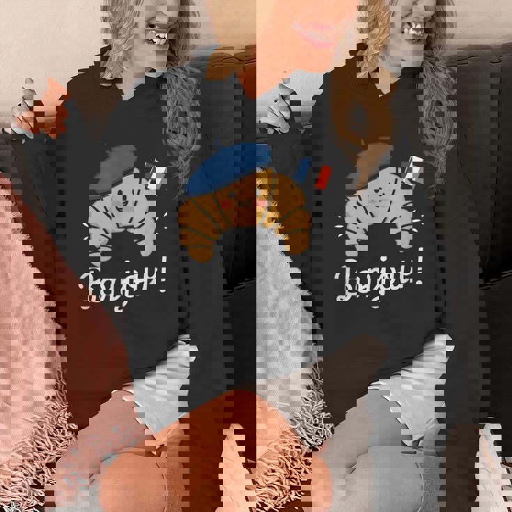 クロワッサン フランス語格言 フランス ベーキング 朝食 面白い パーカー