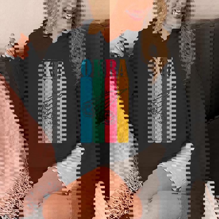 クール レトロ オクラ 70年代 80年代 90年代 オクラ Lovres 面白い ヴィンテージ オクラ パーカー