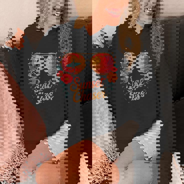 サンセット チェイサー サーフィン トロピカル バイブ パーカー