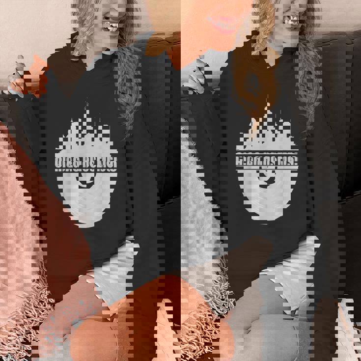 シカゴハウスミュージックシカゴスカイライン Edm Dj シカゴハウス パーカー