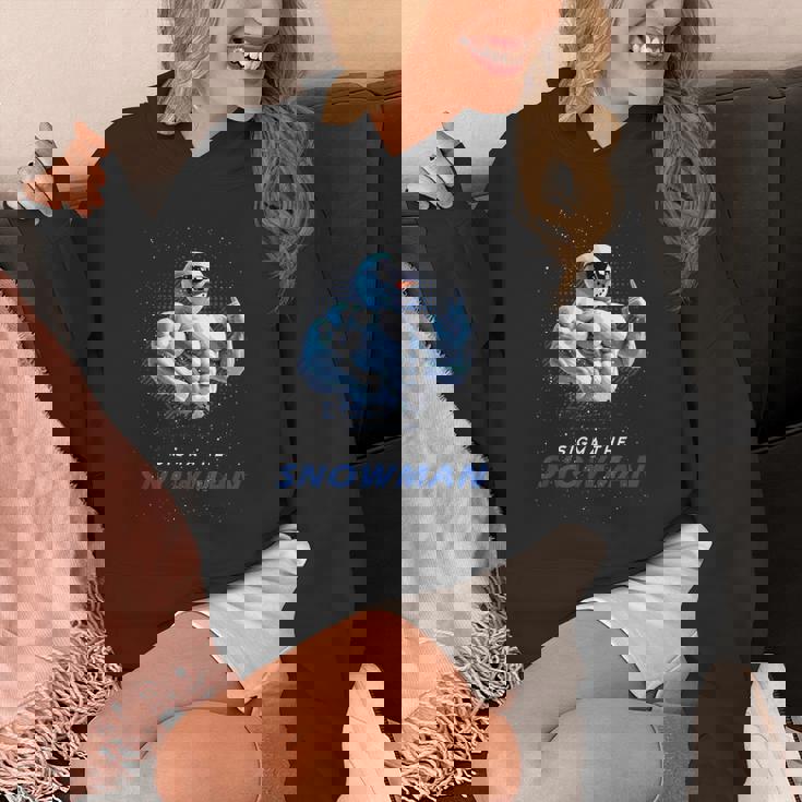 シグマザスノーマンブラッシュリズメリークリスマス Xマスク パーカー