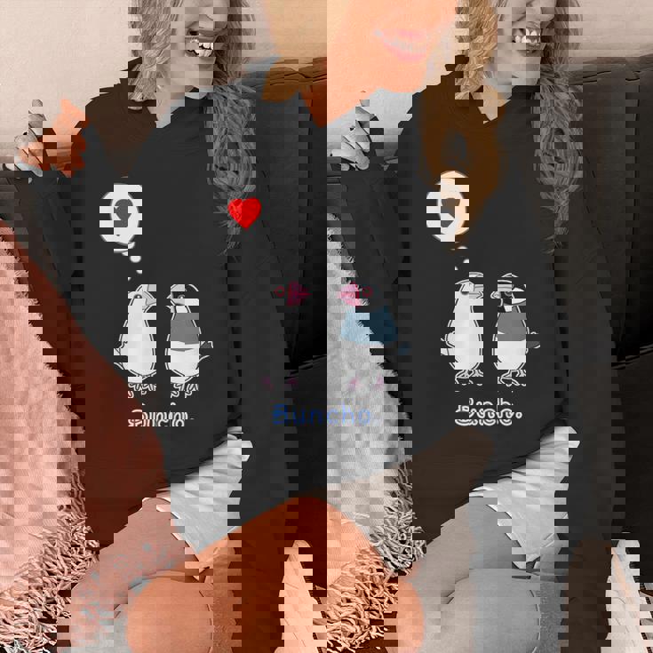 シロブンチョウ & サクラブンチョウ さん『ハート』フキダシ 白文鳥 桜文鳥【どうぶつフレンズ】動物 イラスト Hoodie