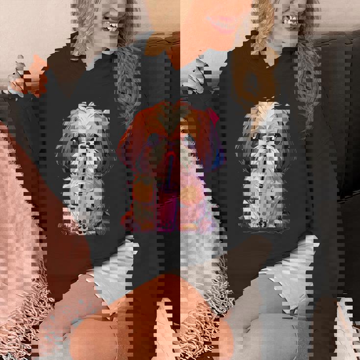 シーズー ボバティー バブルティー アニメ カワイイ 犬 パーカー