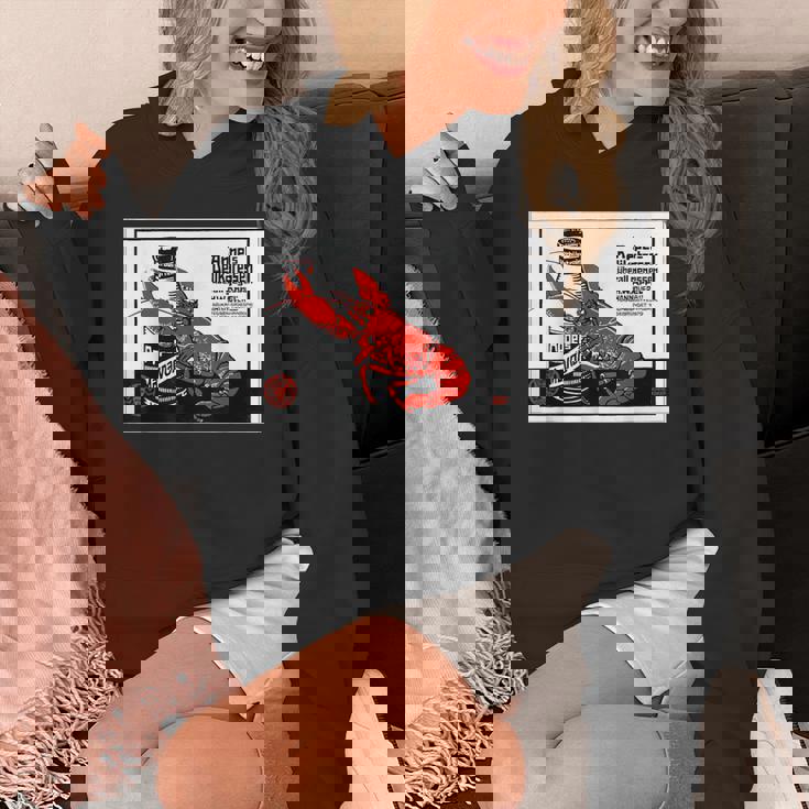 シーフード 1879 ドイツ ロブスター ザリガニ 甲殻類 レトロ パーカー