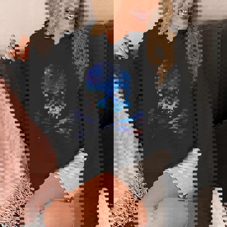 ジョリー・ロジャー シルエット ギャラクシー スカル＆クロスボーン パーカー