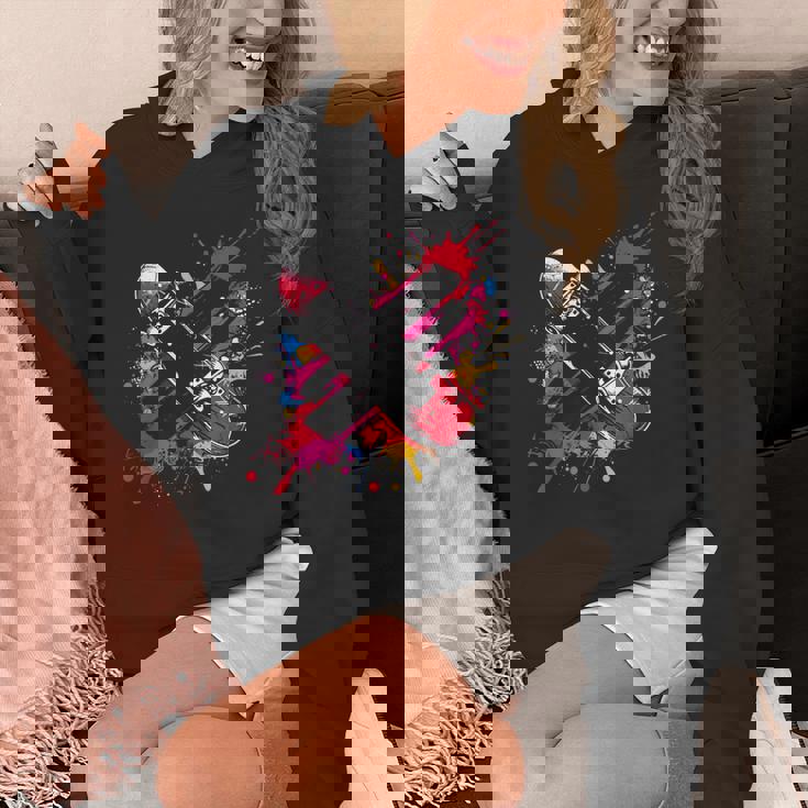 スケートボード ストリートアート スケートボード ファン パーカー