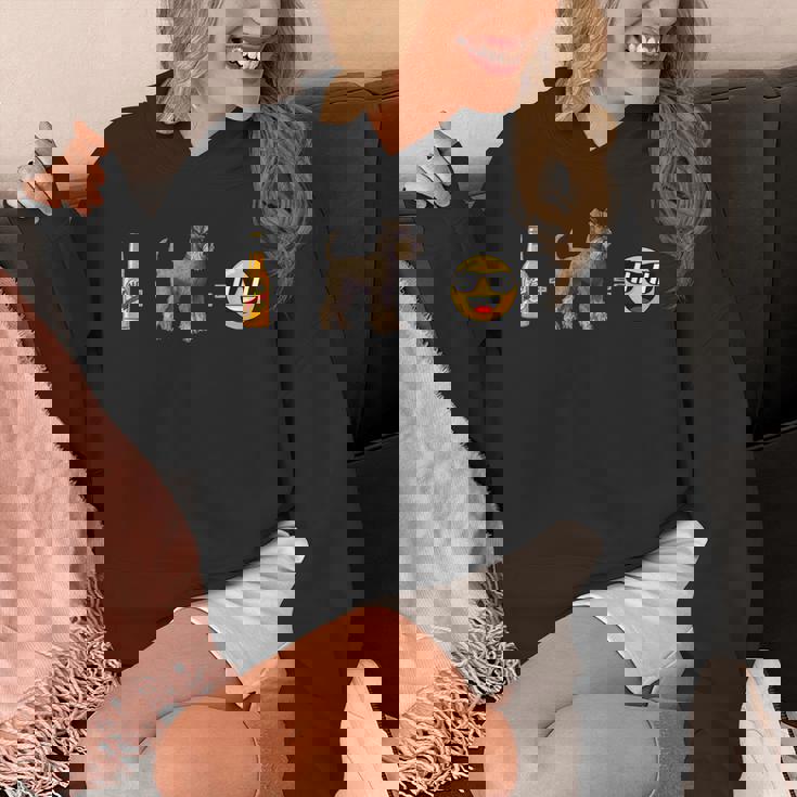 スタンダードシュナウザー ビールドッグダッドハッピーメンペットラバー パーカー