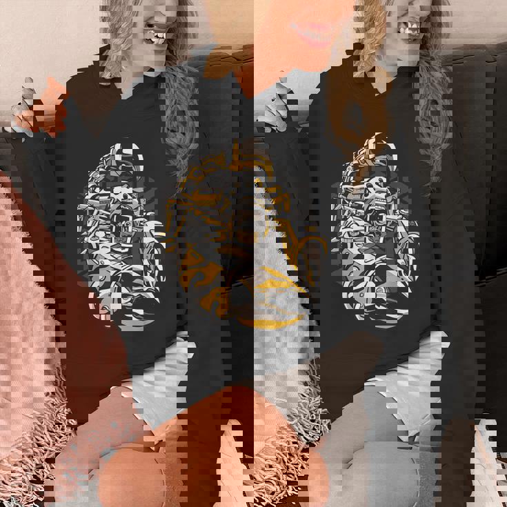 スチームパンクロボットサソリ アーティスティックグラフィック パーカー