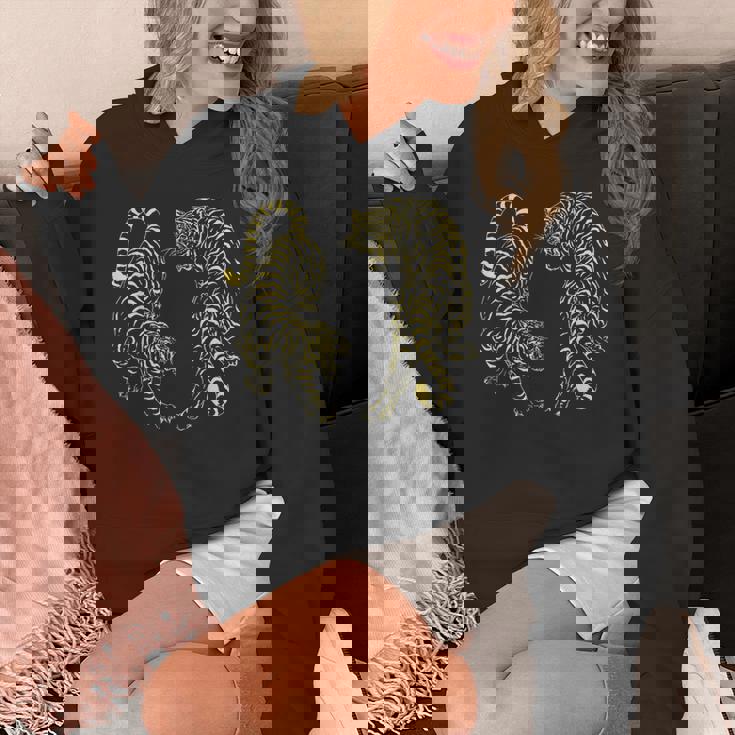 タイタトゥー ツイン タイガー サック ヤント ムエタイ タイ タイ パーカー