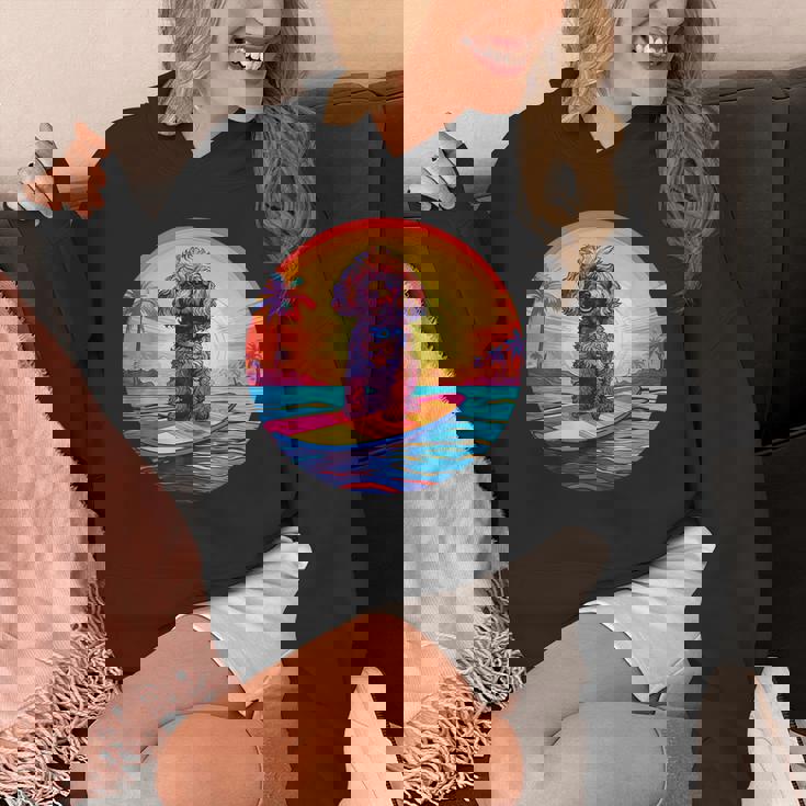 トイプードル サーフィン ファニー ドッグ ビーチ パーカー