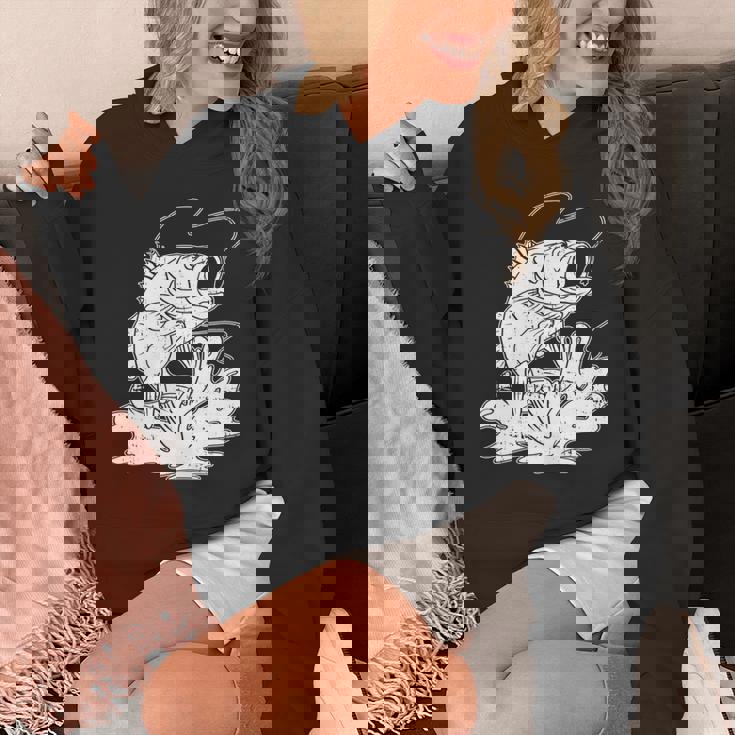 トラウト フィッシング シーバス フィッシャーマン 釣り竿 長袖tシャツ パーカー