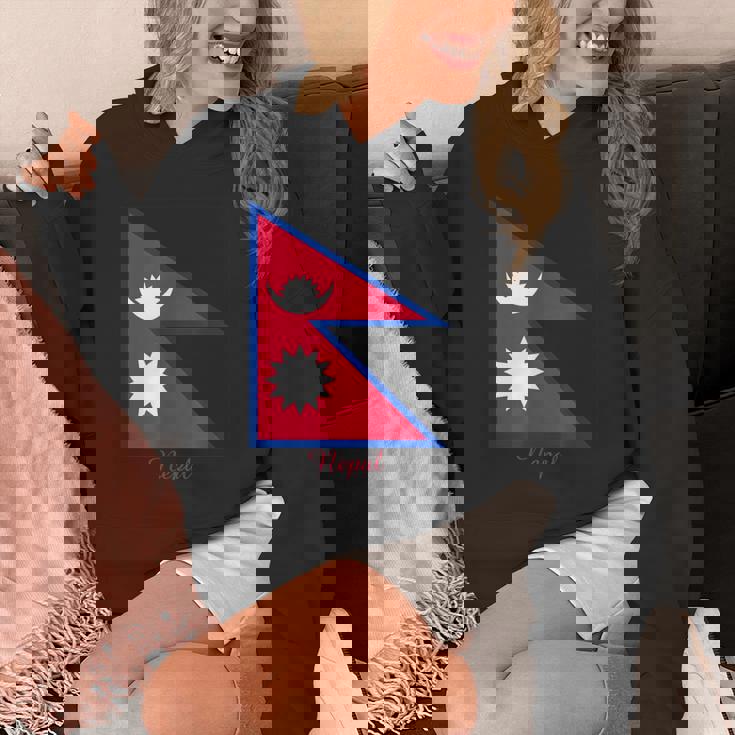 ネパールのネパール国旗のお土産。 パーカー