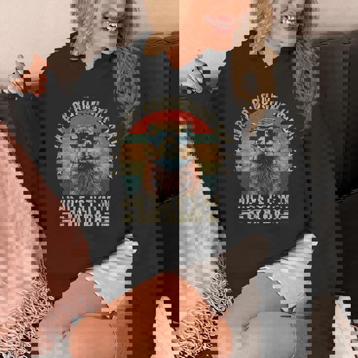 ハッピーマーモットの日、誕生日、クールなマーモット パーカー