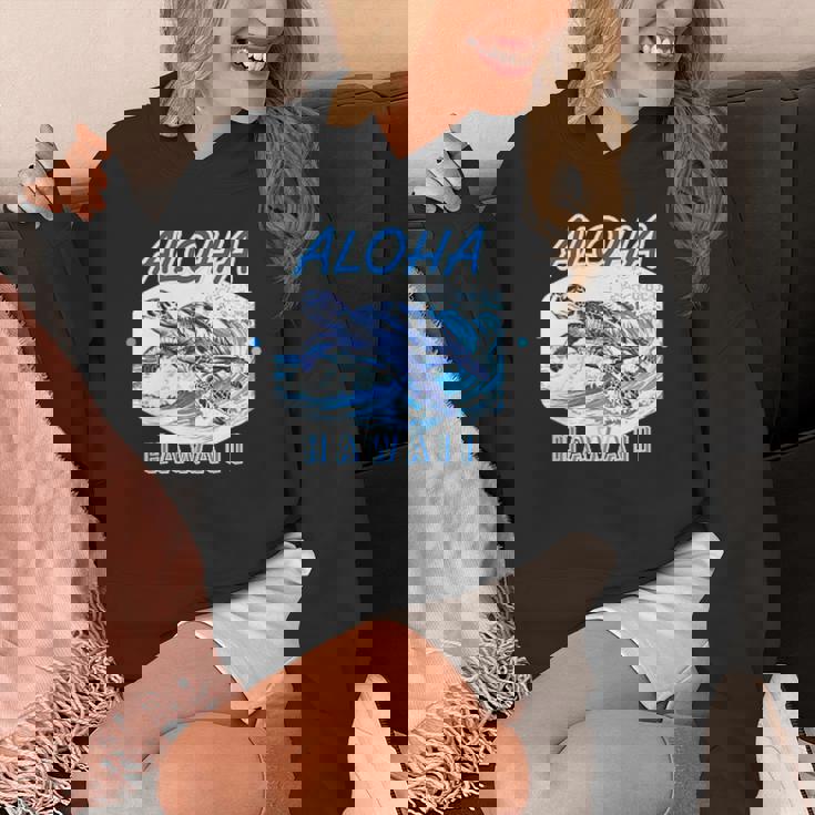 ハワイ ハワイアン ワイキキビーチ サーフボート ヤシの木 アロハ 夏 風景 海好き ウミガメ 波乗り パーカー