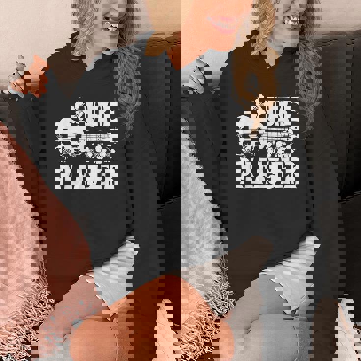 ハワイアン ウクレレ ウケ プレイヤーフラワー パーカー